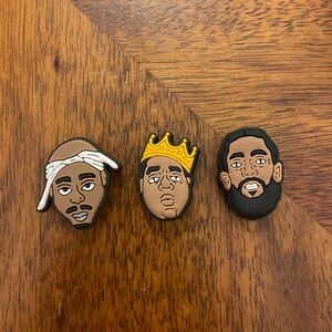 TUPAC BIGGIE AND NIPSEY CROC CHARM JIBBITZS